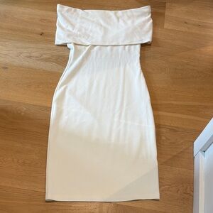 Chic Strapless White Dress